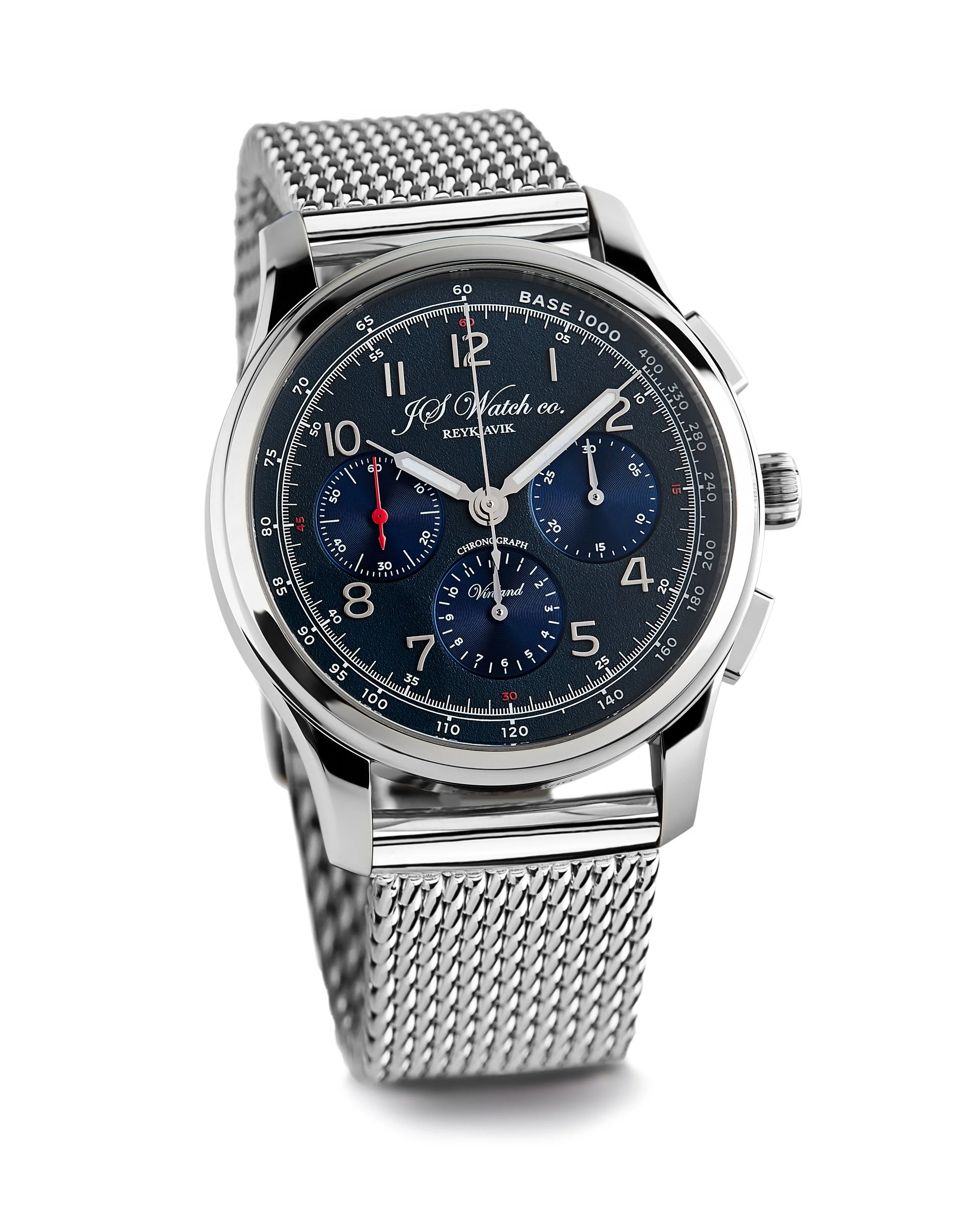 時計 WS JS Watch Company Reykjavik — Vínland Chronograph Tachymeter - Blue